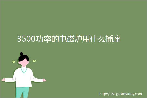 3500功率的电磁炉用什么插座